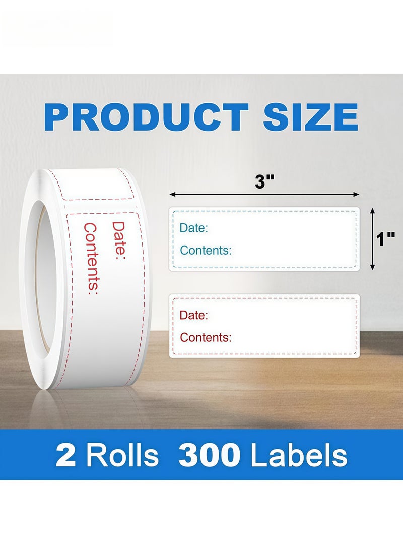 الاستخدامات - ملصقات الطعام سهلة التنظيف والإزالة للحفلات والمطاعم والمطابخ المنزلية والفنادق والوجبات السريعة وأكثر من ذلك، مما يحافظ على مخزن الطعام الخاص بك منظمًا ويضمن دوران الطعام المناسب. - Image 3